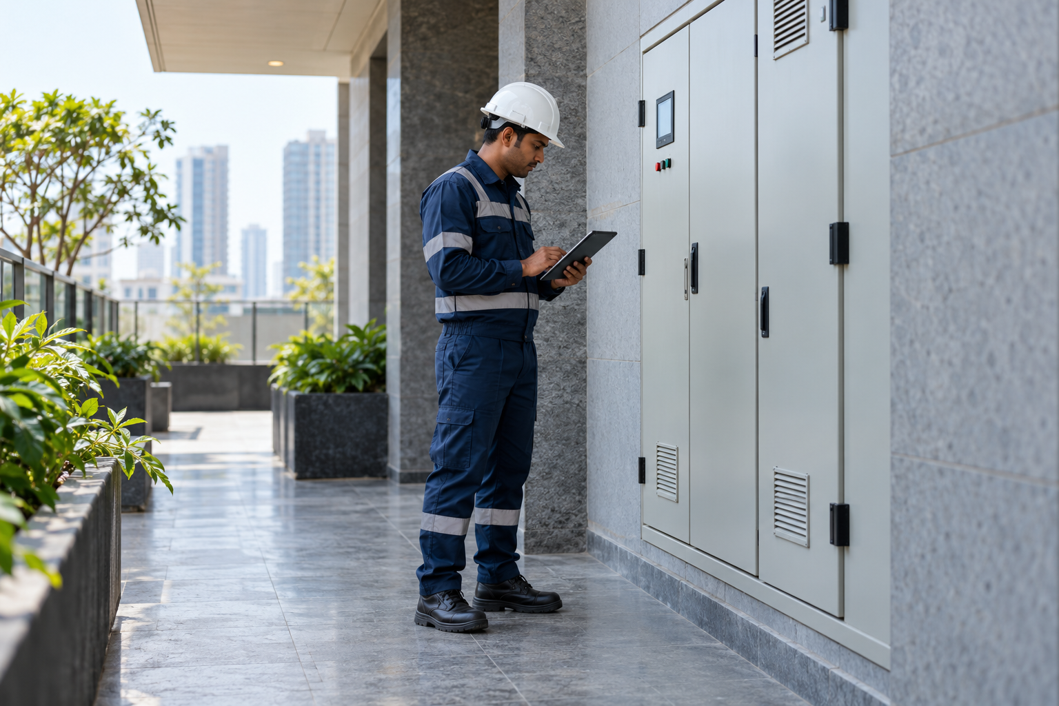 Illustrative building maintenance technician